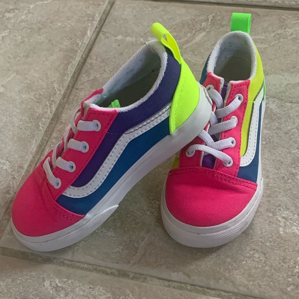 Vans Old Skool Neon Color-Block Skate Shoe